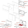 Кнопка управления ALCAPLAST AIR LIGHT R с подсветкой, металл матовый, цвет радуга